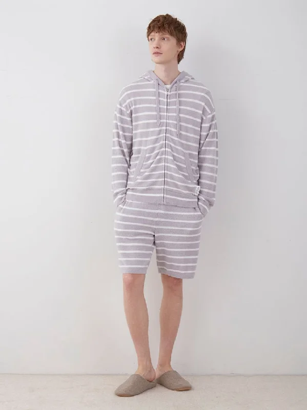 Casual Boots Men's Smoothie Striped Pajama Shorts