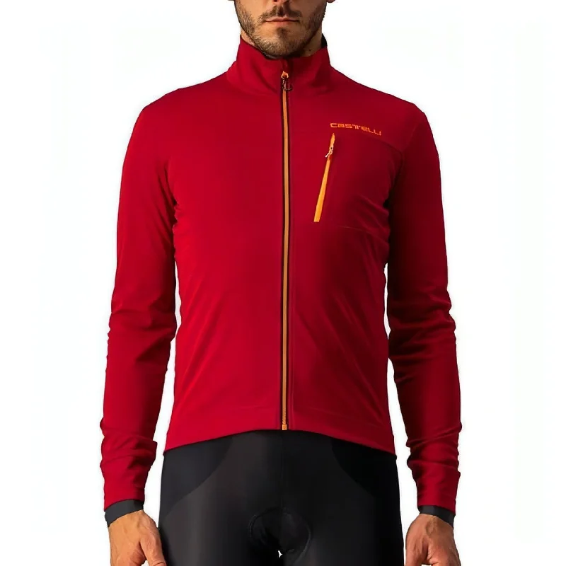 Modern Backpacks Castelli GO Mens Cycling Jacket - Red