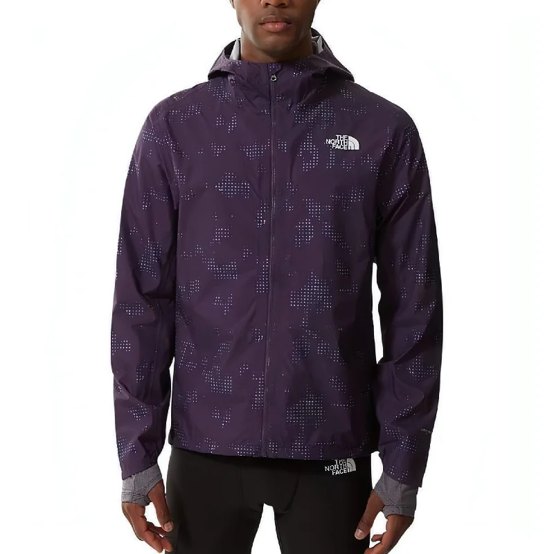 Everyday Wear The North Face First Dawn Printed Mens Running Jacket - Purple