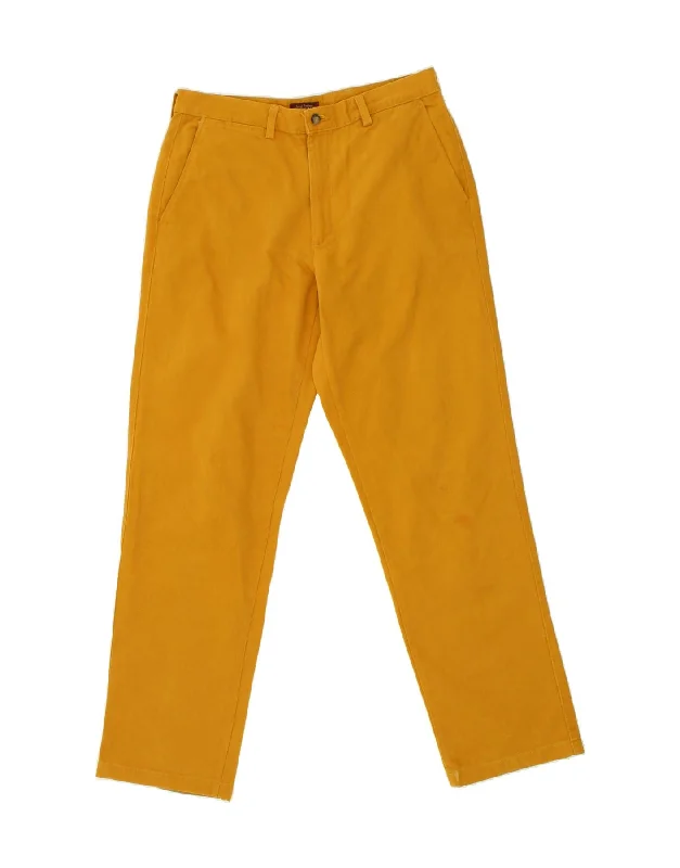 Modern Style VINTAGE Mens Straight Chino Trousers IT 50 Large W32 L33 Orange Cotton