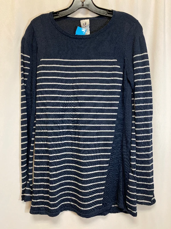 Lightweight Coats Top Long Sleeve By Cabi In Blue, Size: M