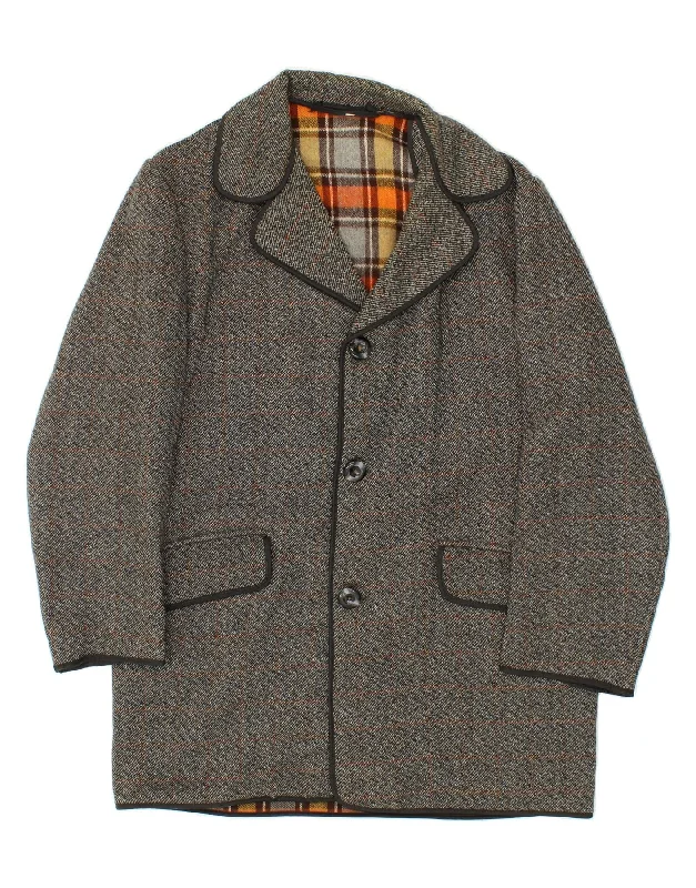 Urban Apparel BARONIA Mens Overcoat UK 40 Large Grey Wool