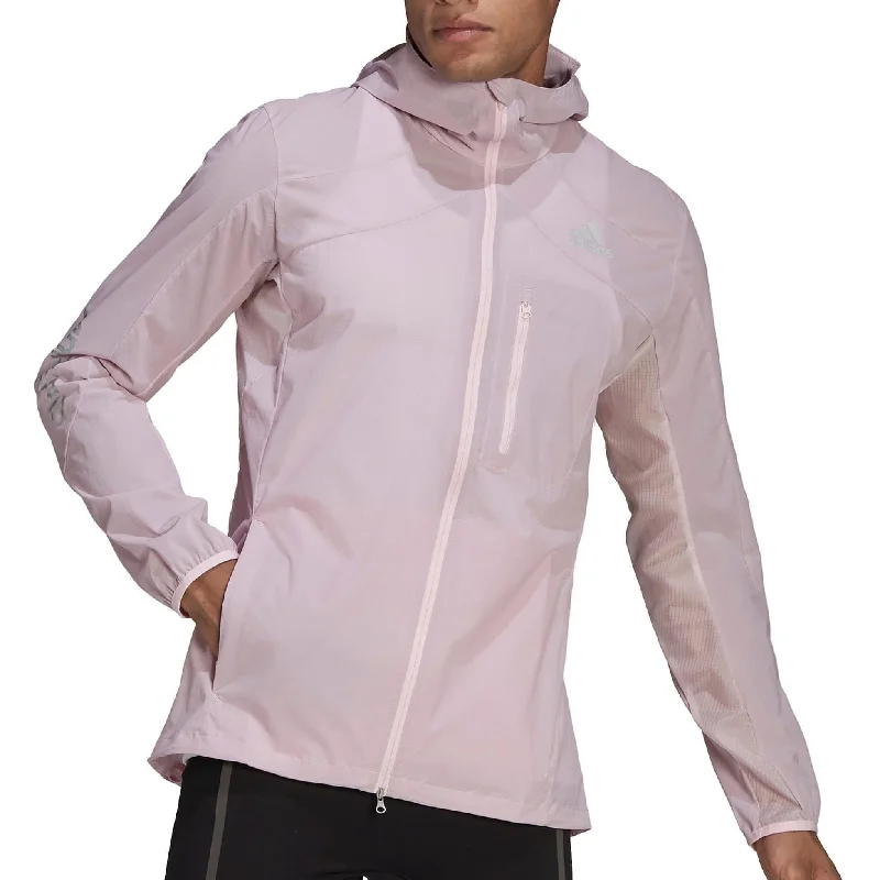 Effortless Style adidas Adizero Marathon Mens Running Jacket - Pink