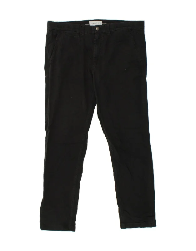 Urban Comfort CALVIN KLEIN Mens Skinny Chino Trousers W36 L29 Black Cotton