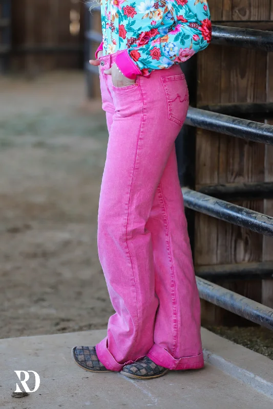 Athletic Vests RETRO PINK SIGNATURE TROUSER DENIM