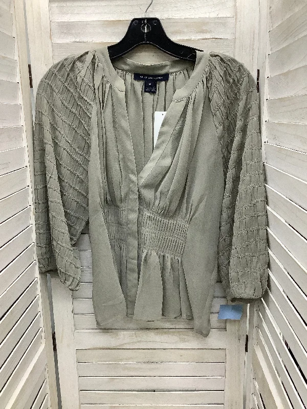 Wool Suits Top Long Sleeve By French Connection In Grey, Size: Xs