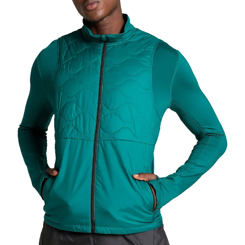 Preppy Pants Puma Cloudspun WRMBL Mens Running Jacket - Green