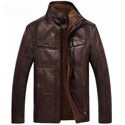 Heavy Coats Men's Mountainskin Faux Leather Winter Jacket