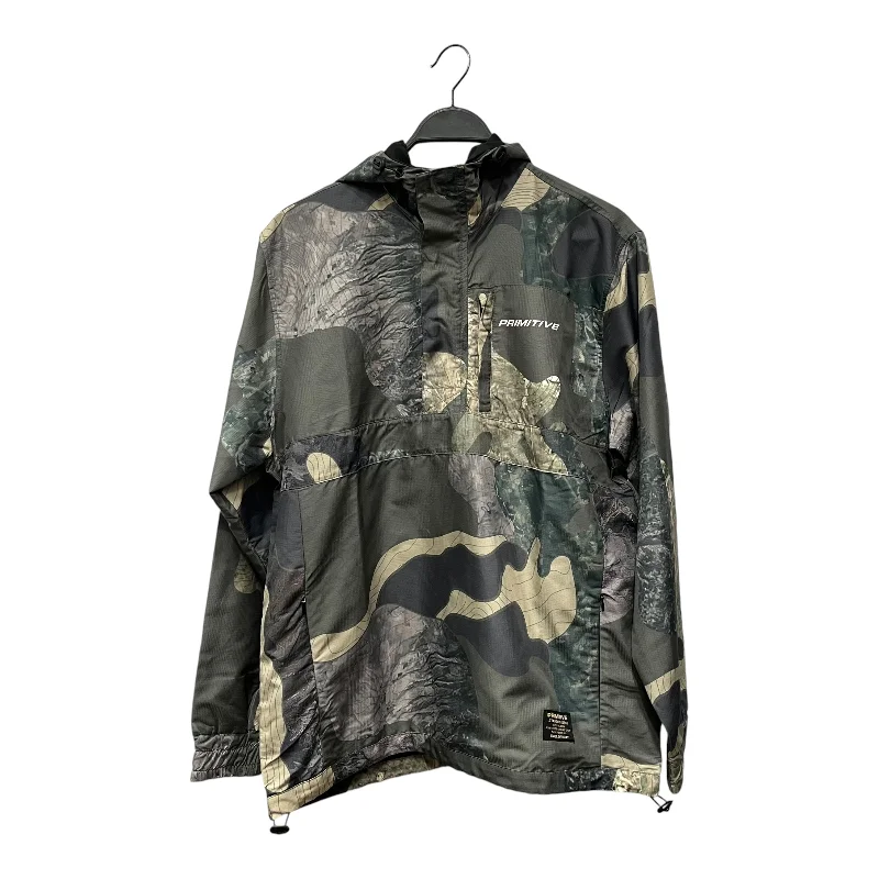 Printed Jackets Primitive/Windbreaker/M/Nylon/GRN/Camouflage/