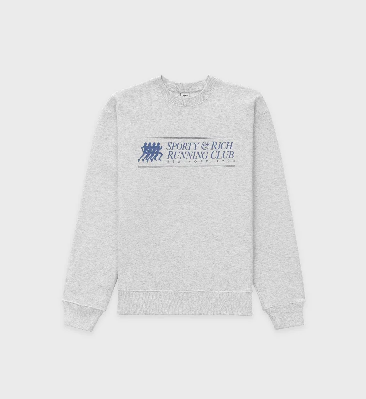 Luxury Comfort 94 Running Club Crewneck - Heather Gray