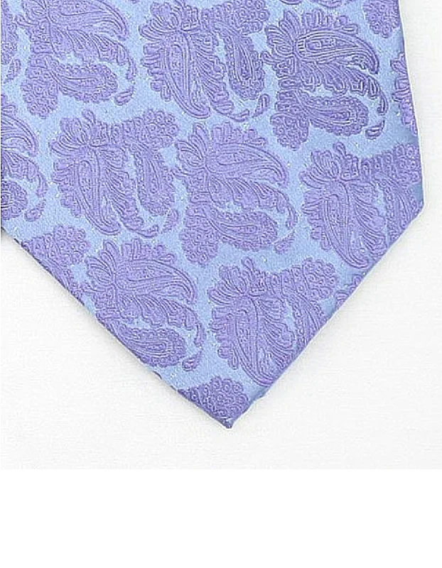 Practical Clothing Lavender Paisley Neck Tie