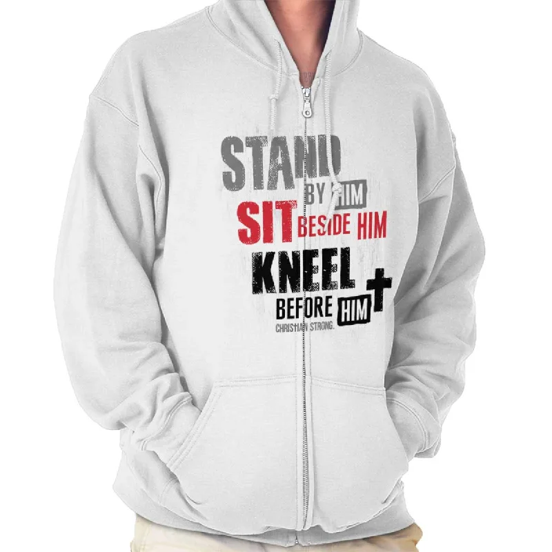 Workwear Jackets Stand Sit Kneel Zip Hoodie