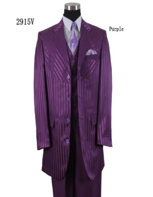 Leather Sneakers Tone On Tone - Shiny Fabric - Purple Suit