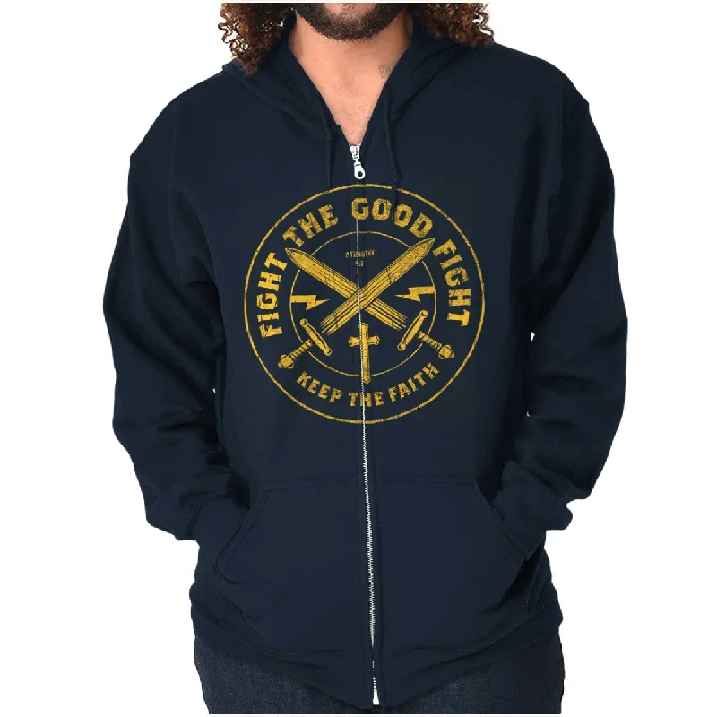 Fashion Basics the Good Fight Zip Hoodie