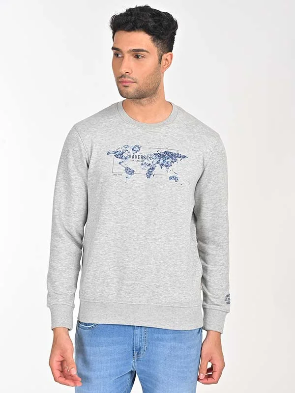 Classic Coats Men Full Sleeve Graphic Crew Neck Sweatshirt