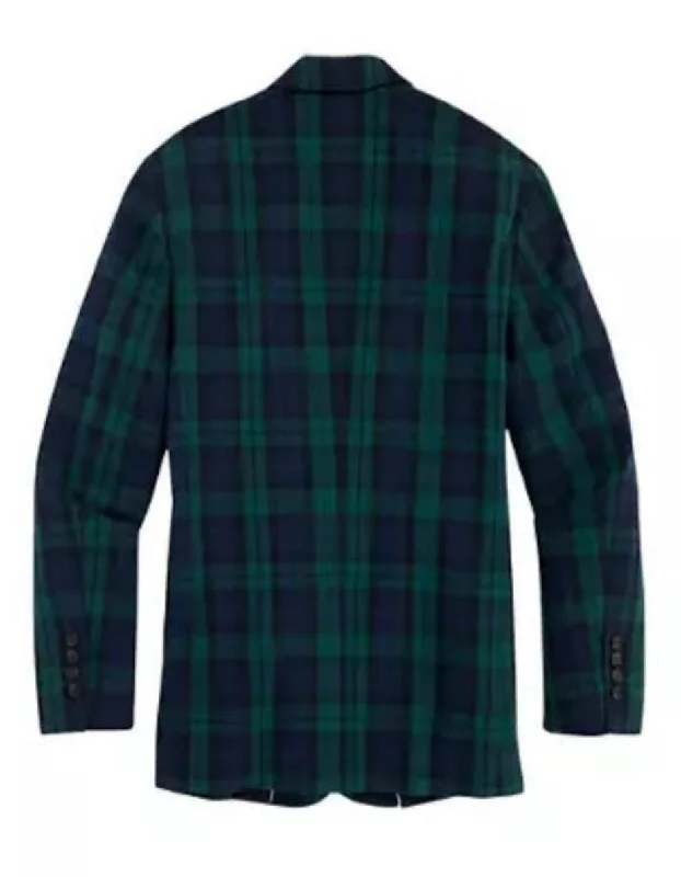 Quilted Jackets Plaid Dinner Jackets - Green Tartan Sportcoat