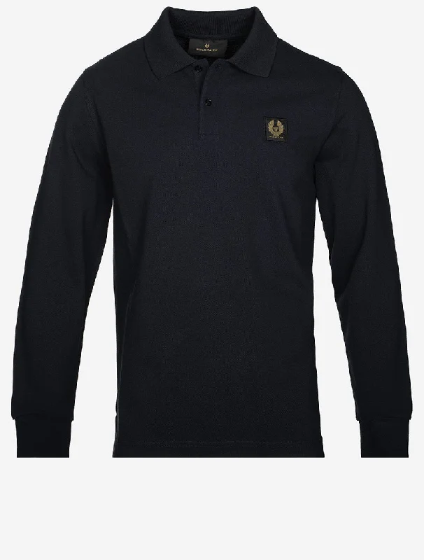 Bomber Jackets Long Sleeved Polo Dark Ink