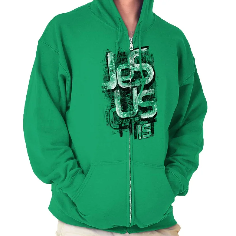 Funky T-shirts Jesus Christ Zip Hoodie