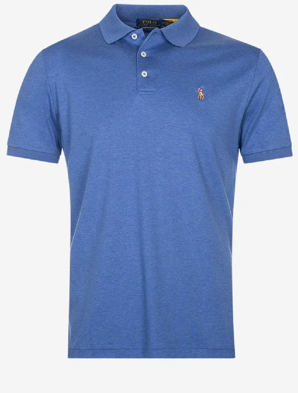 Classic Coats Slim Fit Pima Short Sleeve Polo Blue