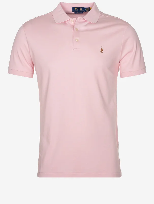 Light Jackets Slim Fit Pima Short sleeve Polo Pink