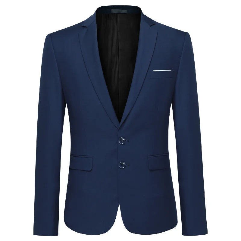 Stylish Sneakers Classic Navy Blazer Two Buttons Blazer