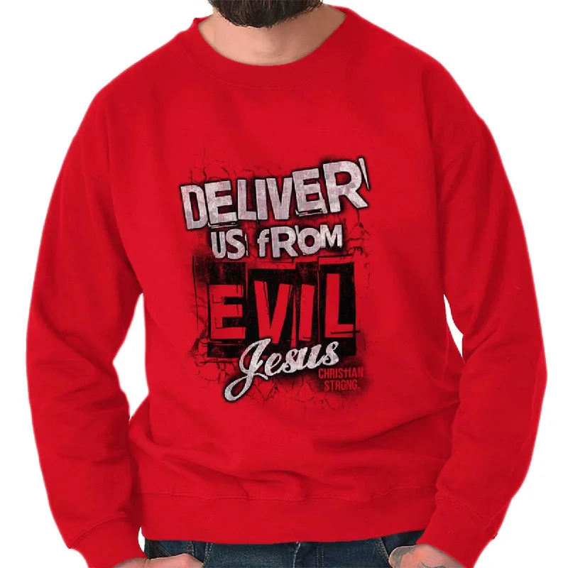 Active Gear Deliver Us from Evil Crewneck Sweatshirt