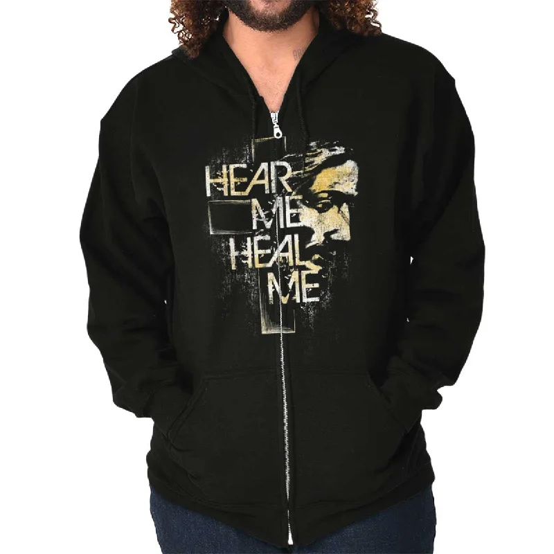 Urban Vests Hear Me Heal Me Zip Hoodie