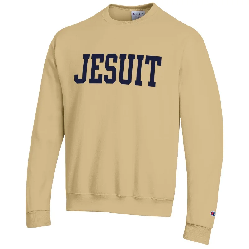 Casual Wear Champion Powerblend Jesuit Vegas Gold Crew