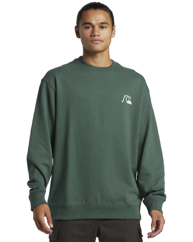 Comfortable Outfits DNA Bubble Logo Sweatshirt in Forest