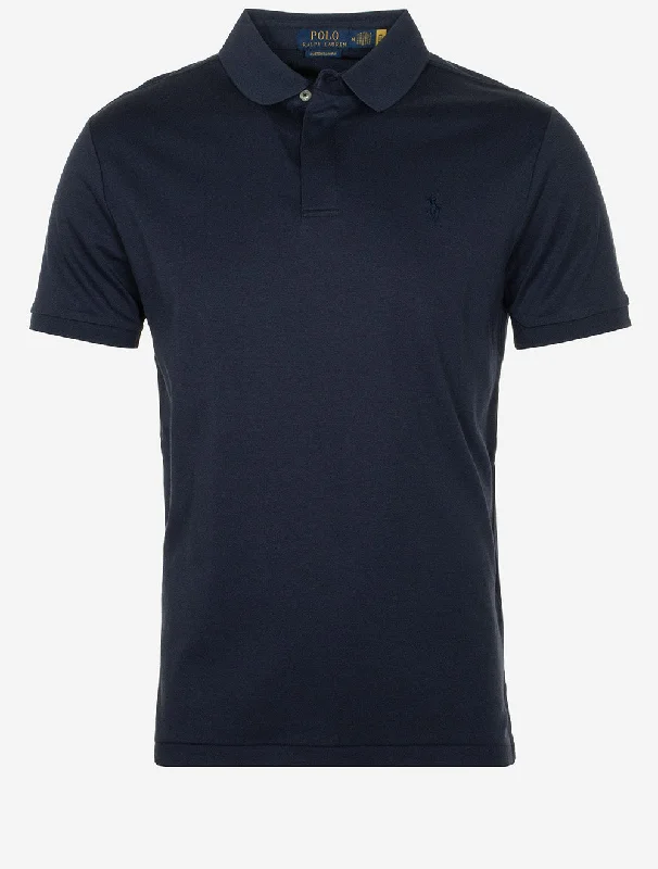 Wool Sweaters Soft Cotton Polo Shirt Cruise Navy