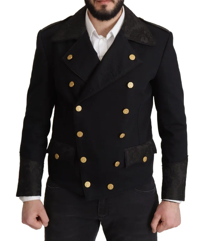 Sporty Suits Dolce & Gabbana Elegant  Double Breasted Men's Jacket