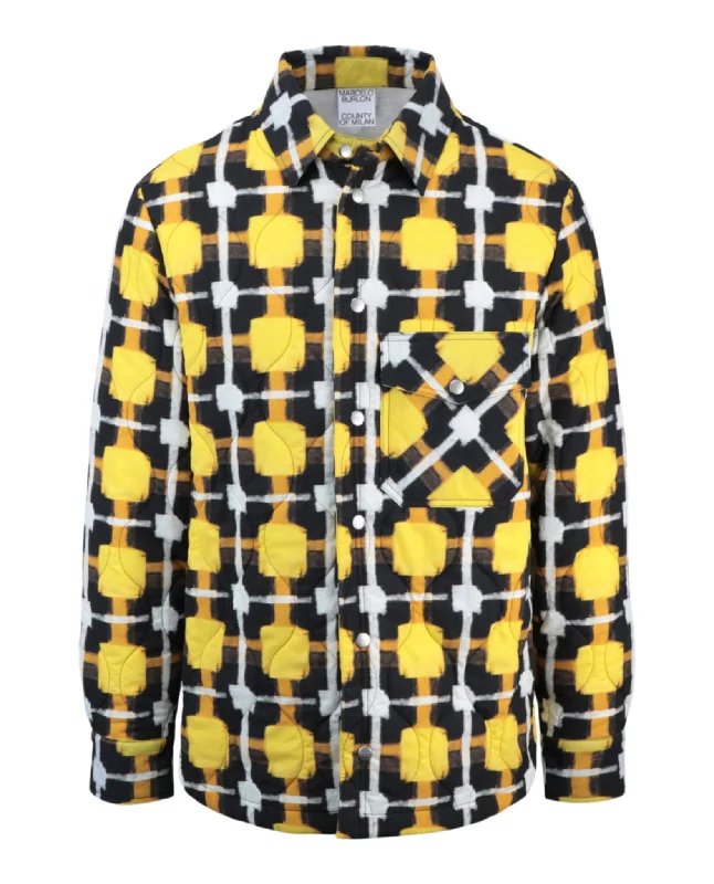 Lounge Wear Quilted Check Jacket