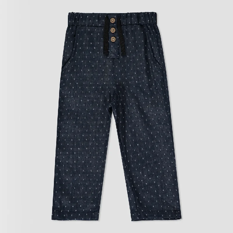 Work Boots Hykka pant in navy dot