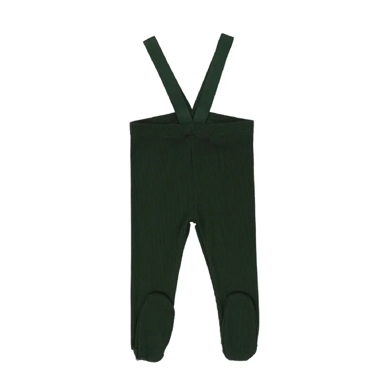 Casual Chic Lil Legs Suspender Leggings Green