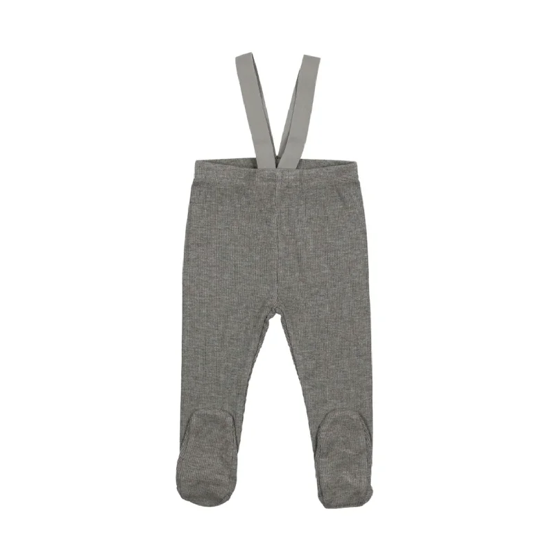 Urban Apparel Lil Legs Suspender Leggings Light Grey