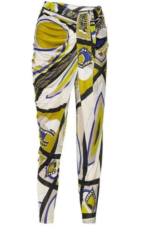 Bright Shirts Printed Jersey Tapered Pants