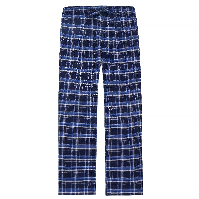 Versatile Style Mens 100% Cotton Flannel Lounge Pants