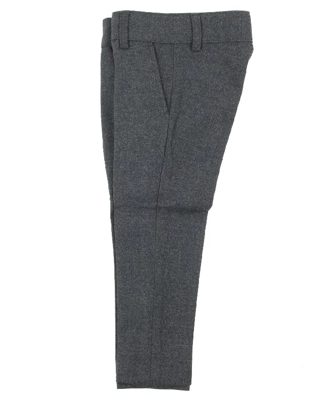 Casual Polos pants wool look slim fit - medium grey