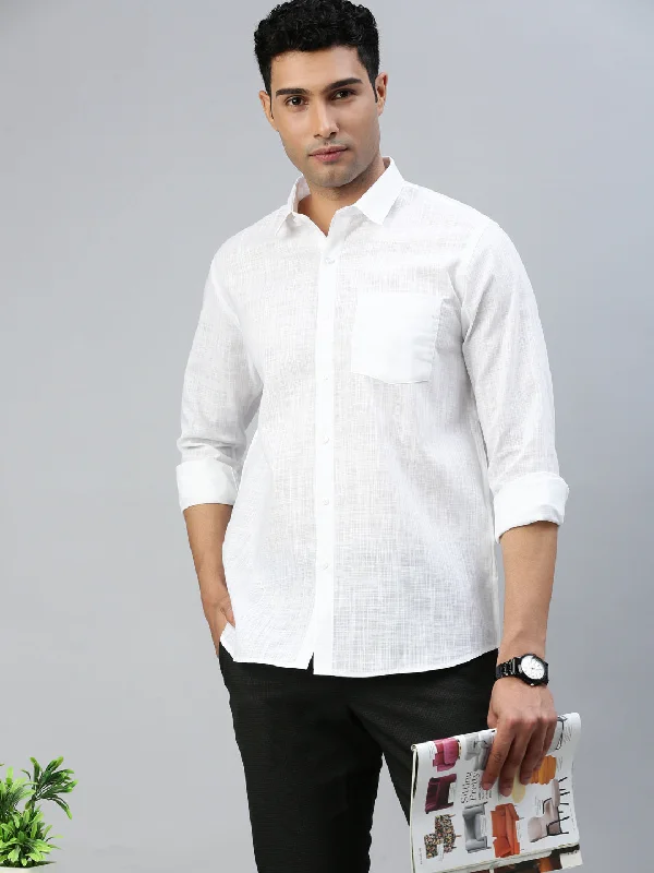 Casual Boots Men Cotton Rich Celebrity White Shirt V3