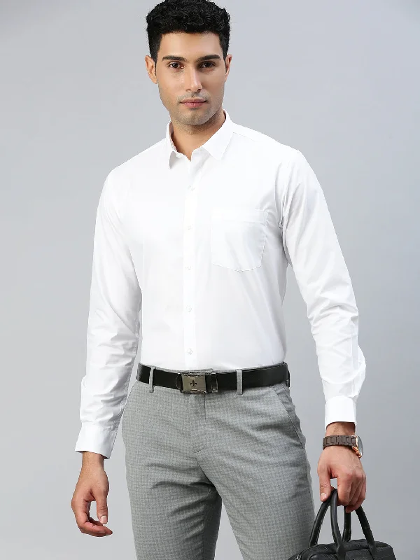 High-end Jackets Men Cotton Rich White Shirt Expert