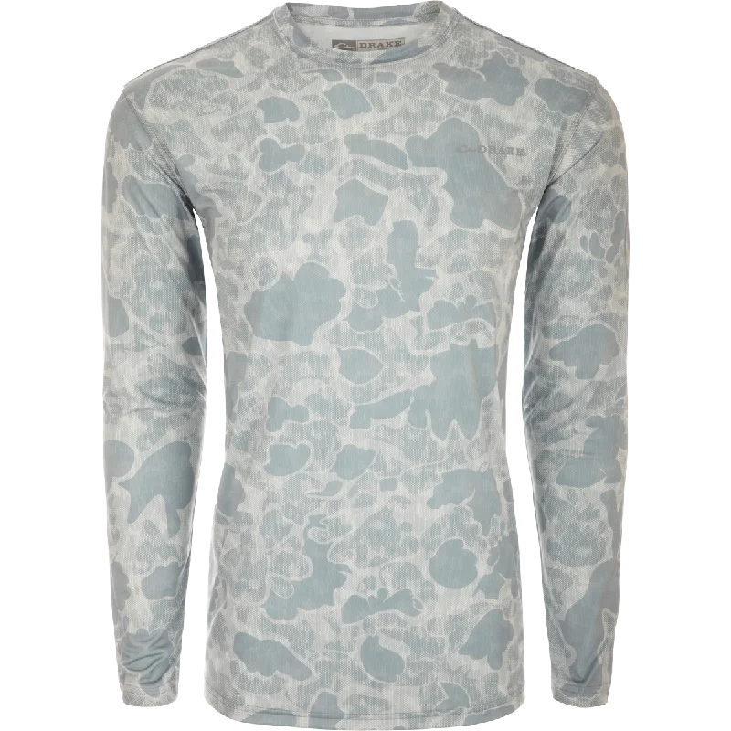 Tailored Coats Long Sleeve Performance Crew Print