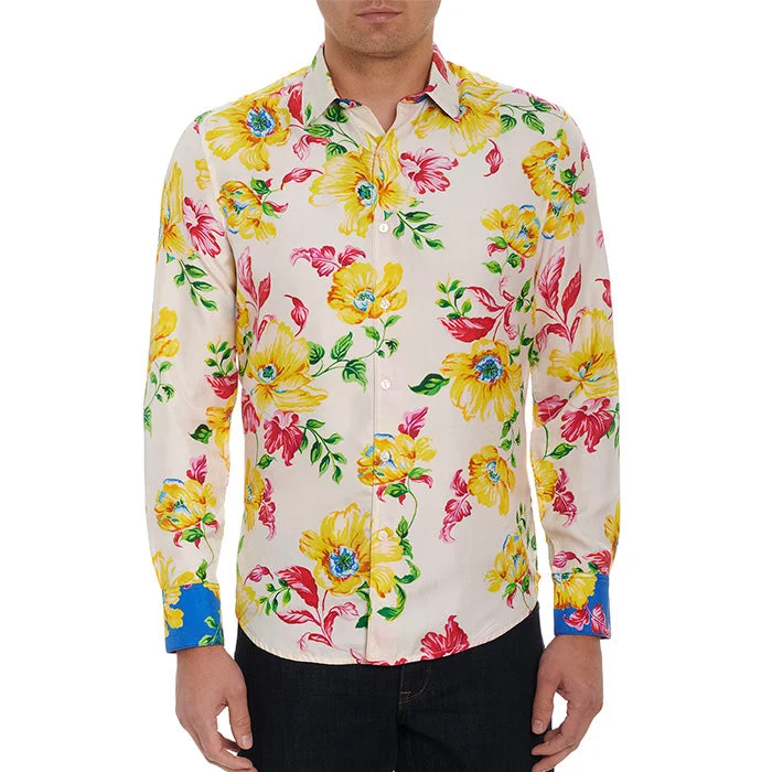 Fashion Basics Robert Graham Limited Edition Carlbad Flower Classic Fit Sport Shirt - Multi