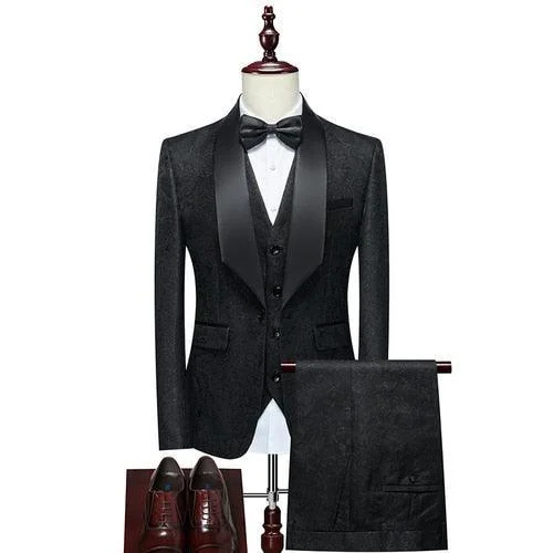 Military Jackets Gorka Luxury Three Piece Tuxedo Suit