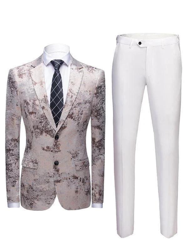 Hiking Boots Mix and Match Printed Two Piece Suit