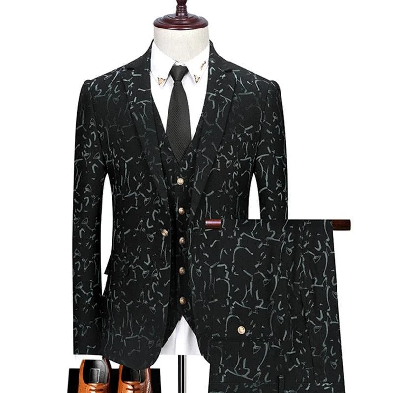 Classic Coats Pietro Galaxy Three Piece Suit