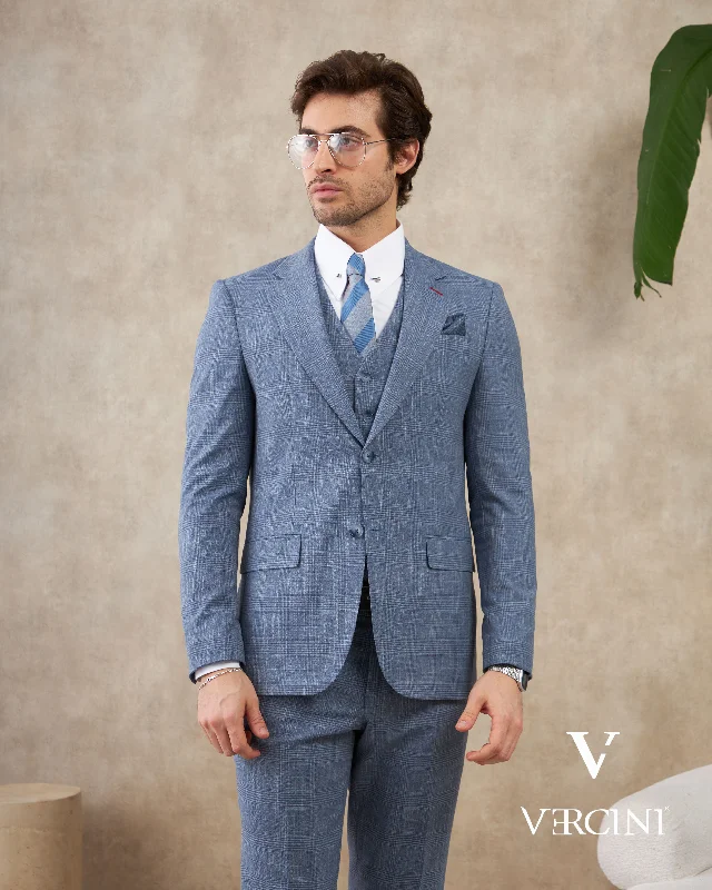 Slim Trousers Vercini Urban Sophisticate Three-Piece Suit