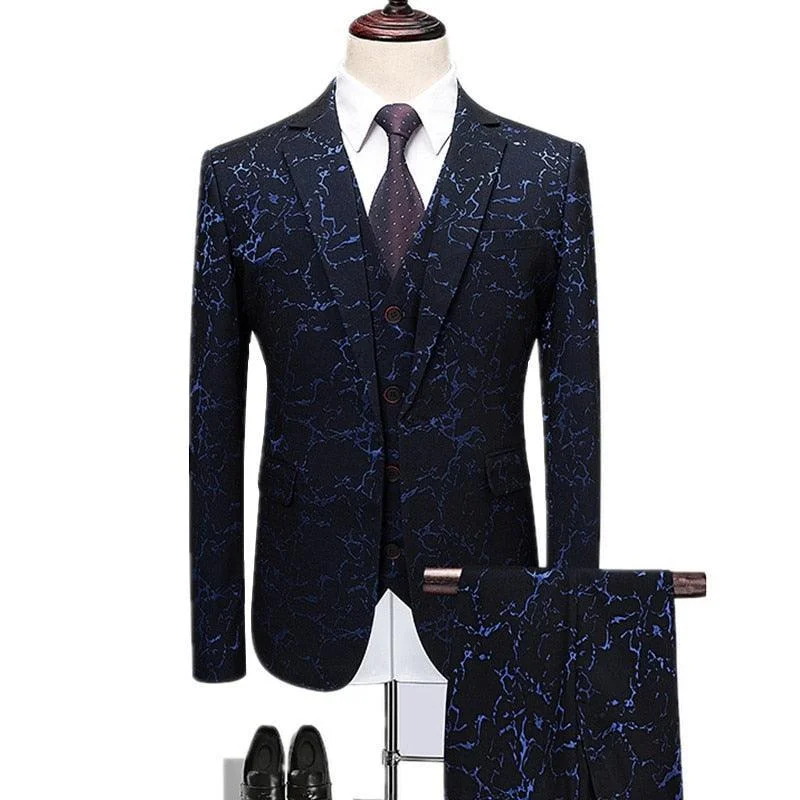 Casual Suits Vincenzo Luxury Galaxy 3- Piece Suit